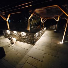 patio at night